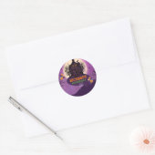 Halloween Thema Kids Verjaardagsfeest Ronde Sticker (Envelop)