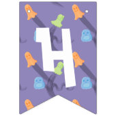 Halloween thema kinderen verjaardagsfeestje vlaggetjes (Eerste vlag)