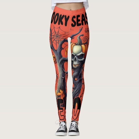 Halloween thema Leggings (Voorkant)