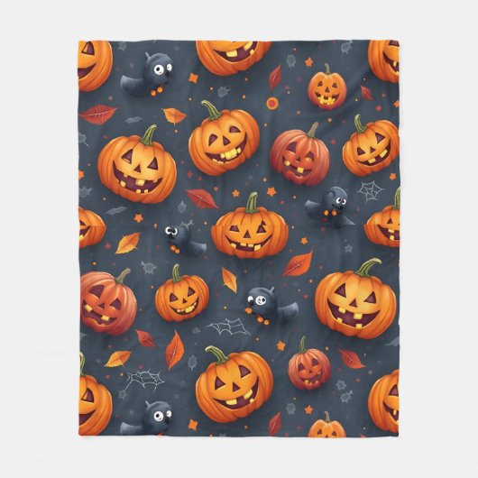 Halloween-thema Medium Fleece Deken (Voorkant)