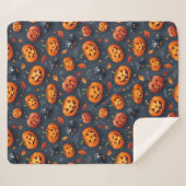 Halloween-thema Medium Sherpa Blanket Sherpa Deken (Voorkant (horizontaal))
