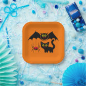 Halloween Thema Papieren Bordje (Feest)