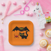Halloween Thema Papieren Bordje (Feest)