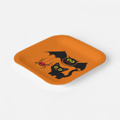 Halloween Thema Papieren Bordje (Gebogen)