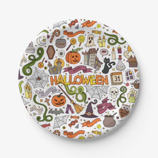 Halloween Thema, Party Perfect Paper Bord (Voorkant)