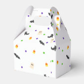 Halloween thema peek a boo baby shower bedankdoosjes (Achterkant)