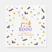 Halloween thema peek a boo baby shower servet (Voorkant)