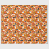 Halloween-thema persoonlijk cadeaupapier (Vlak)