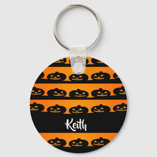Halloween-thema pompoenhoofden sleutelhanger (Voorkant)