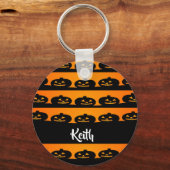 Halloween-thema pompoenhoofden sleutelhanger (Voorkant)