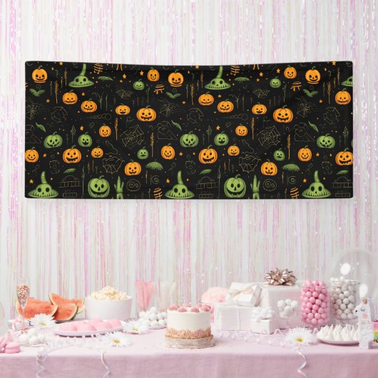 Halloween Thema Spandoek (Feest)