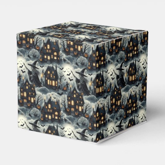 Halloween thema spookachtig bedankdoosjes (Achterkant)