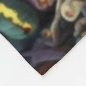 Halloween Thema Spooky Fun Art Fleece Deken (Hoek)