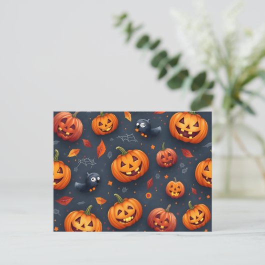 Halloween-thema Vakantie Briefkaart (Staand voorkant)