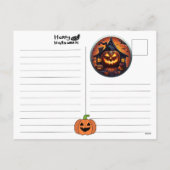 Halloween-thema Vakantie Briefkaart (Achterkant)