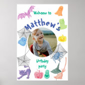 Halloween-thema Verjaardagsfeest welkom poster (Voorkant)