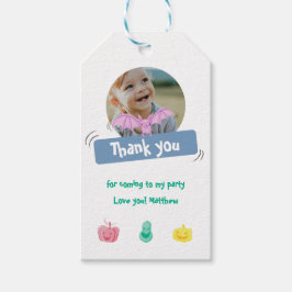 Halloween-thema verjaardagsfeestje bedankt cadeaulabel