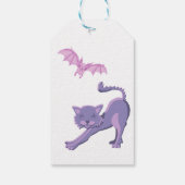 Halloween-thema verjaardagsfeestje bedankt cadeaulabel (Achterkant)