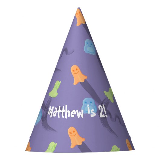 Halloween-thema verjaardagsfeestje feesthoedjes (Voorkant)