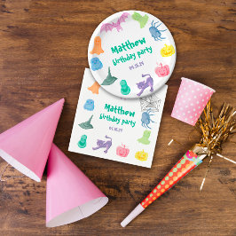 Halloween-thema verjaardagsfeestje Paper Bord Servet