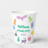 Halloween-thema verjaardagsfeestje papieren bekers (Voorkant)