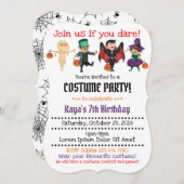 Halloween thema verjaardagsfeestje uitnodigingen (Voorkant / Achterkant)