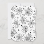 Halloween thema verjaardagsfeestje uitnodigingen (Achterkant)