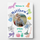 Halloween-thema verjaardagsfeestje welkom fotoplaat (voorkant)