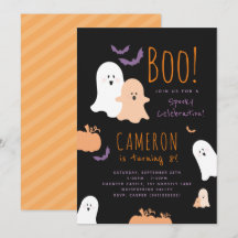 Halloween Thema Verjaardagsuitnodiging