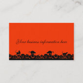 Halloween-thema visitekaartjes (Achterkant)