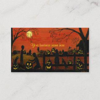 Halloween-thema visitekaartjes