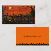 Halloween-thema visitekaartjes (Voorkant / Achterkant)