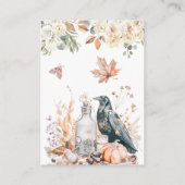 Halloween thema Vrijgezellenfeest register QR-code Informatiekaartje (Achterkant)