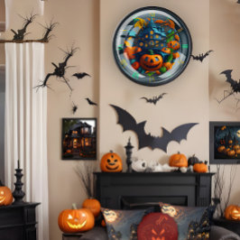 Halloween thema wandklok voor Decor