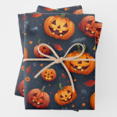 Halloween-thema Wrapping Paper Flat Sheet Set van (In situ)