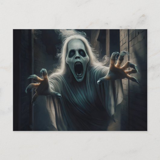 Halloween-themapostkaart. Briefkaart (Voorkant)