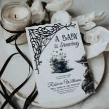 Halloween Theme Baby is het brouwen van zwart Baby