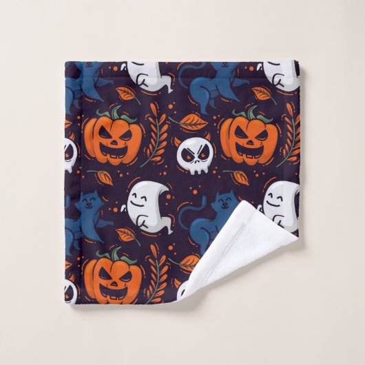 Halloween Theme Bad Handdoek (Wasdoekje)
