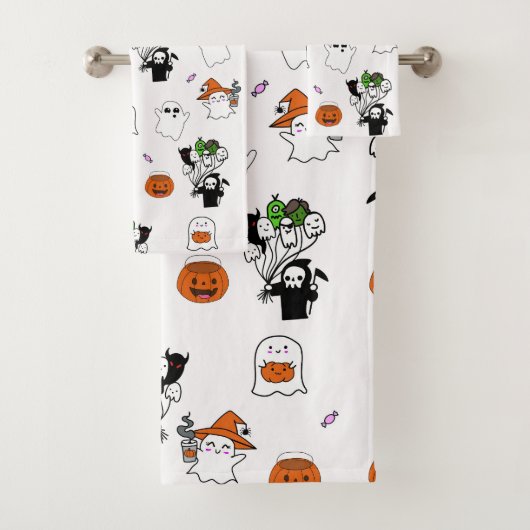Halloween Theme Bad Handdoek (Insitu)