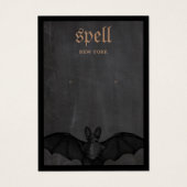 Halloween Theme Bat Earring Display Kaart (Voorkant)