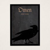Halloween Theme Black Crow Earring Display Kaart (Voorkant)