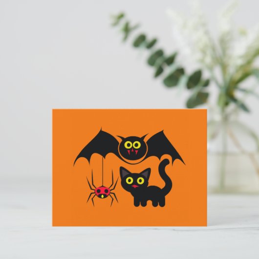 Halloween Theme Briefkaart (Staand voorkant)