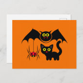 Halloween Theme Briefkaart (Voorkant / Achterkant)