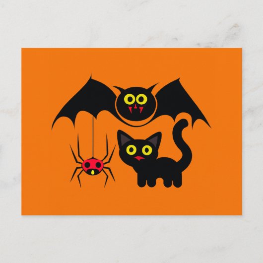 Halloween Theme Briefkaart (Voorkant)