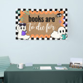 Halloween Theme Classroom Library Banner Books Art (Beurs)