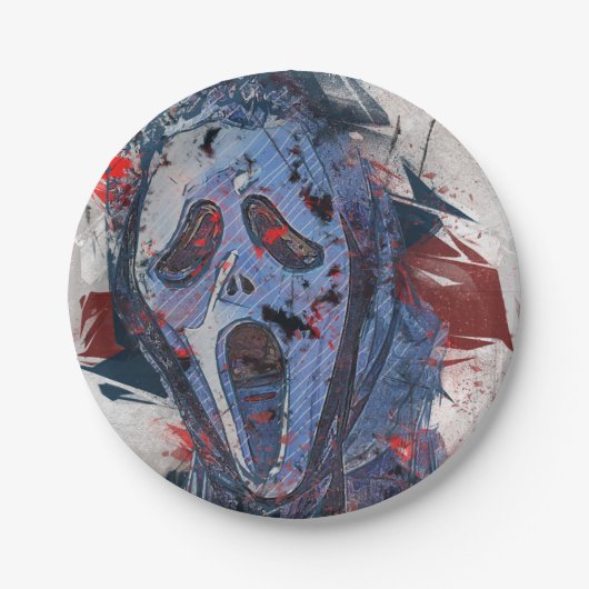 Halloween Theme Ghost Papieren Bordje (Voorkant)