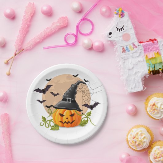 Halloween Theme Papieren Bordje (Feest)