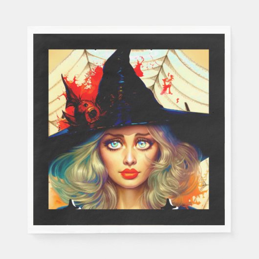 Halloween Theme Party Accessoires Servet (Voorkant)