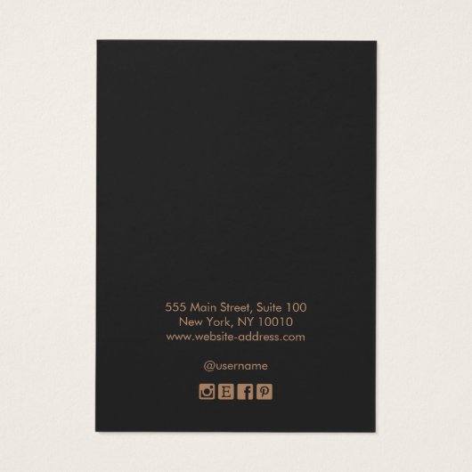 Halloween Theme Skull Earling Display Card Visitekaartje (Achterkant)