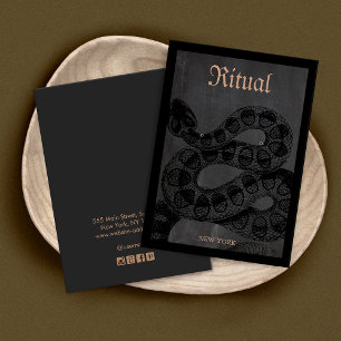 Halloween Theme Snake Earring Display Kaart